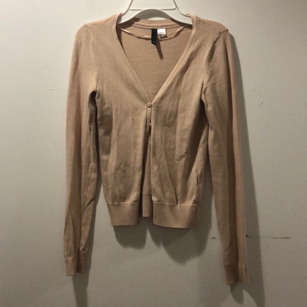 Tan cardigan